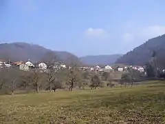 Vue du hameau de Hautefort