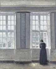 Vilhelm Hammershøi, La Très Haute Fenêtre (1913)