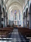 Intérieur de l'église Sainte-Vierge-Marie.