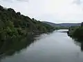 La Meuse vue du pont.