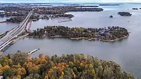 Hanasaari à Espoo à proximité de la limite avec Helsinki.