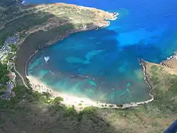 Vue de la baie de Hanauma.