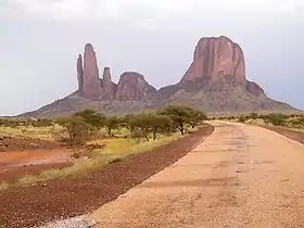 La main de Fatima dans les monts Hombori au Mali