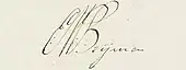 signature d'Eduard Marius van Beyma