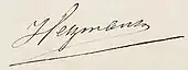 signature de Gerardus Heymans