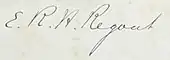 signature de Robert Regout