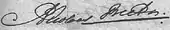 signature de Nicolaas Beets
