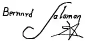 signature de Bernard Salomon