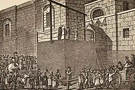 Une exécution en dehors de Newgate