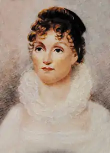 Portrait painting of Hannah Van Buren
