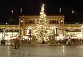 La gare centrale, illuminée pour Noël
