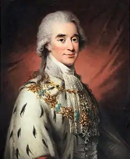 Portrait du Comte Axel de Fersen, vers 1800, Château de Löfstad, Suède