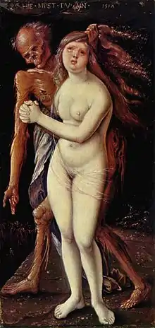 Hans Baldung Grien, La Mort et la Femme (1517)