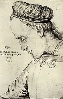 Portrait de Hans Burgkmair (1473-1531), par Albrecht Dürer.