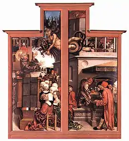 Hans Fries : Le sermon d'Antoine de Padoue (1506)