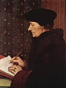Portrait d'Érasme,Hans Holbein