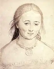 Portrait de jeune femme,Hans Holbein