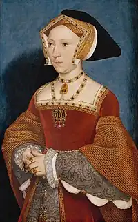 Hans Holbein le Jeune (1497-1543), Portrait de Jane Seymour, reine d'Angleterre, 1536-1537.