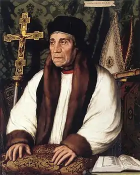 Holbein, Portrait de William Warham, musée du Louvre