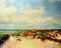 Dunes insulaires de Norderney (huile sur contreplaqué, 1923)