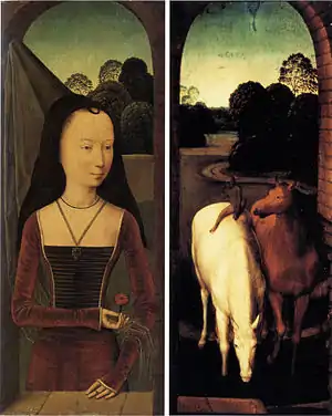 Diptyque de l'allégorie du véritable amour, entre 1485 et 1490.