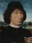 Hans Memling, Portrait d'homme avec une pièce de monnaie romaine, vers 1480 [5].