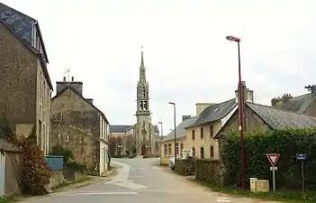 Le bourg vu de l'ouest