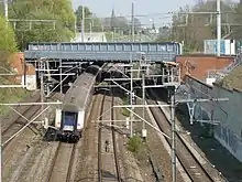 Pont métallique sur la ligne 36 (1980), remplacé en 2019.