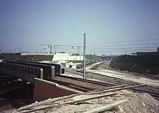Reconstruction du raccordement avec la ligne 36 en 1981.