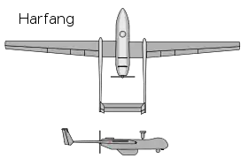 vue en plan de l’avion