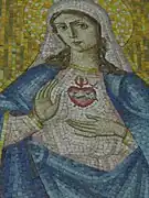 Mosaïque de la Vierge Marie