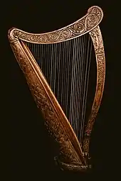 Photographie de la première néo harpe bretonne