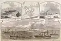 Article du Harper's Weekly du 4 janvier 1862 illustrant Ship Island et fort Massachusetts.
