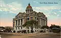 Palais de justice du comté de Harris à Houston, Texas (carte postale env. 1910)