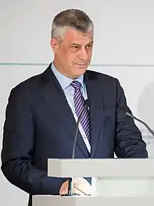 Phot du président kosovar Hashim Thaçi