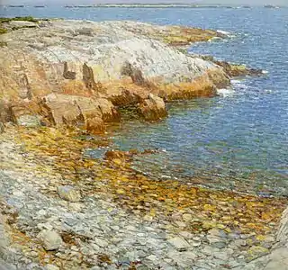 Childe Hassam, Isles of Shoals, Broad Cove, 1901, Honolulu Academy of Arts, Hawaï.