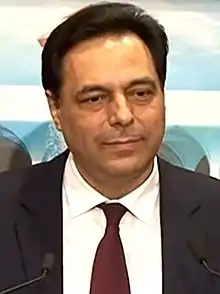 Hassan Diab, , président du Conseil des ministres libanais de 2020 à 2021.