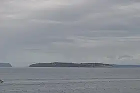L'île Gedney vue du phare de Mukilteo