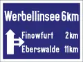 L'ancien panneau poteau indicateur autoroute (âgés, 1935–1958)