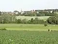 Paysage avec vue du village.