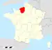 Carte situant la Haute-Normandie en France