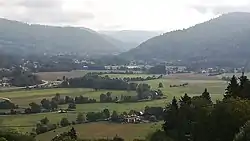 Vallée de la Haute Moselle à hauteur de Rupt-sur-Moselle.