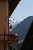 Le mont Blanc vu de Hauteluce.