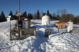 L'observatoire en hiver.