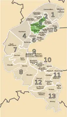 La troisième circonscription en 2012.