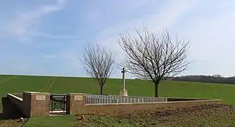 Le cimetière militaire "Grand Ravine".