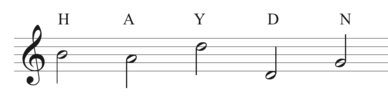 motif musical Haydn