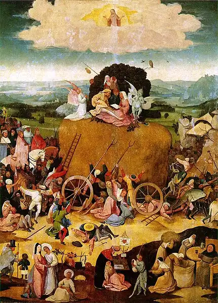 Le Chariot de Foin, Jérôme Bosch, entre 1512 et 1515