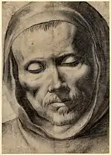 Francisco de Zurbarán, Tête de moine, 1625–64.