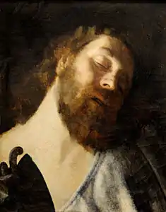 Tête d'homme endormi, musée des beaux-arts de Dijon.